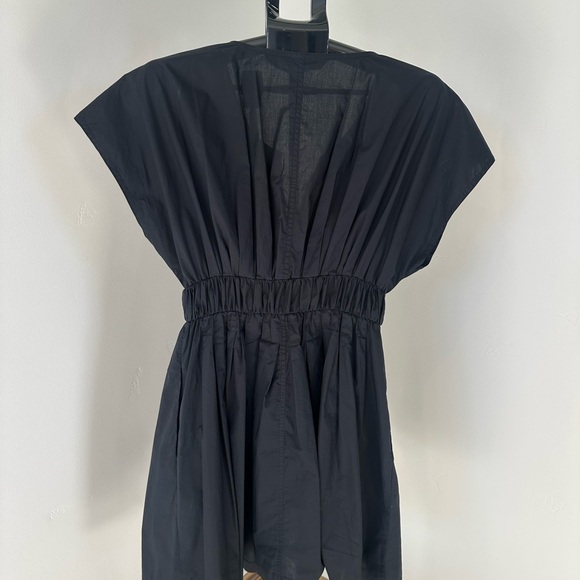 Rebecca Taylor Black Short Sleeve Smock Dress - Picture 10 of 10
